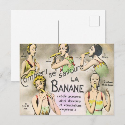 Comment Profiter D'Une Carte Postale Banana (Devant / Derrière)