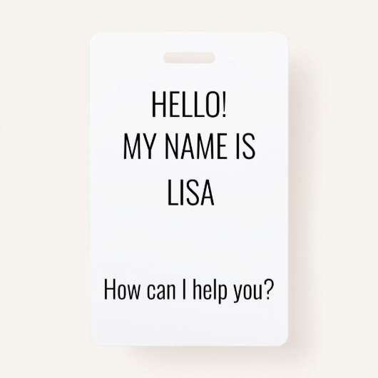 Comment puis-je aider ? Badge (Devant)