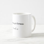 Comment stopper Emacs, la tasse (Devant droit)