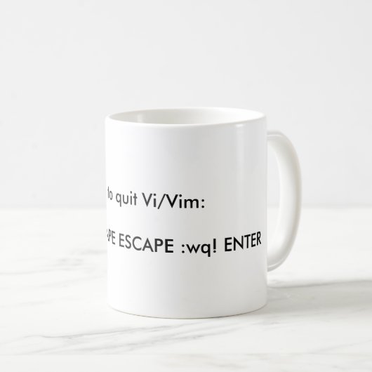 Comment stopper Vi, la tasse (Devant droit)