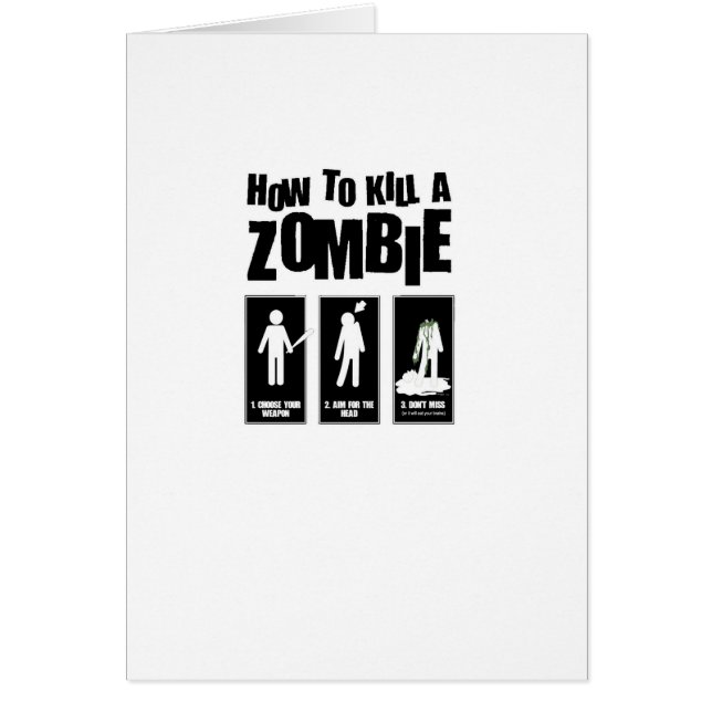 Comment tuer un ZOMBI (Devant)