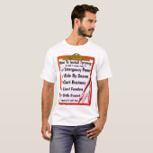 Comment - Tyrannie (lumière) T-shirt (Devant entier)