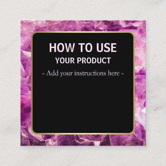Comment utiliser les cartes d'instruction en crist (Devant)