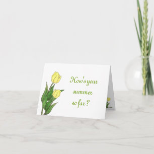 Comment va votre carte de voeux d'été