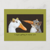 Comment vous connaître carte postale (Devant)