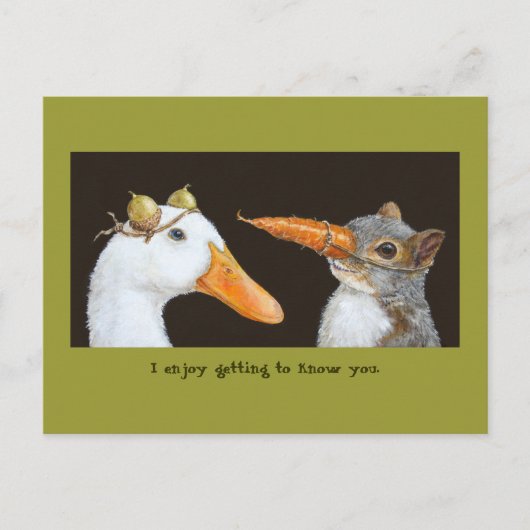 Comment vous connaître carte postale (Devant)