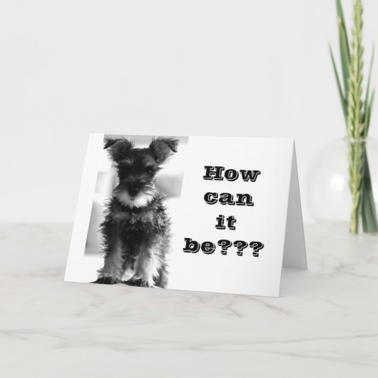 COMMENT "VOUS" PEUT ÊTRE "70" CARTE D'ANNIVERSAIRE (Devant)