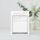 commentaar op mailinglijst briefkaart (Staand voorkant)