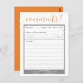 commentaar op mailinglijst briefkaart (Voorkant / Achterkant)