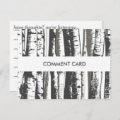 commentaarkaart voor bomen briefkaart (Voorkant / Achterkant)