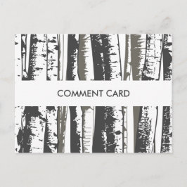 commentaarkaart voor bomen briefkaart