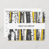 commentaarkaart voor bomen briefkaart (Voorkant / Achterkant)