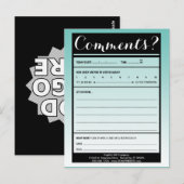 commentaarkaart voor mailinglijsten met logo briefkaart (Voorkant / Achterkant)