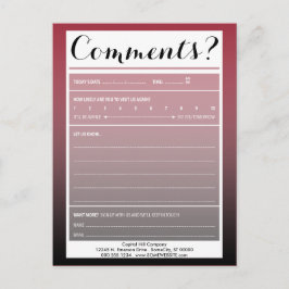 commentaarkaart voor mailinglijsten met logo briefkaart