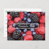 commentaarkaartvruchten briefkaart (Voorkant / Achterkant)