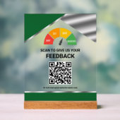Commentaires client QR Code sans contact Vert (Neutre)