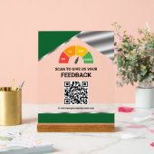 Commentaires client QR Code sans contact Vert (Mariage)