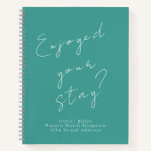 Commentaires clients Livre d'invités Turquoise (Devant)