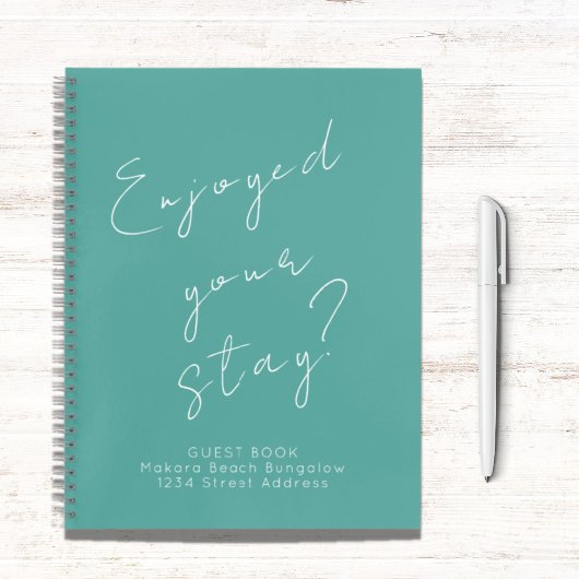 Commentaires clients Livre d'invités Turquoise
