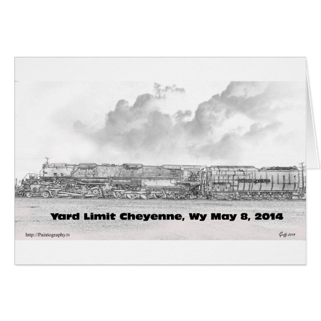 Commerative Gift Card of #4014 Big Boy (Voorkant Horizontaal)