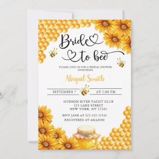 COMMERCE À BEE BRIDAL SHOWOWER Invitation