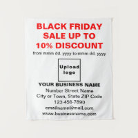 Commerce Black Vendredi Vente sur Tapisserie blanc