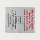 Commerce Black Vendredi Vente sur Tapisserie Grey (Devant (Horizontal))