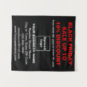Commerce Black Vendredi Vente sur Tapisserie noire (Devant (Horizontal))