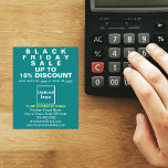Commerce Black Vendredi Vente sur Turquoise Green<br><div class="desc">Circulaire personnalisable avec Black Friday Sale, votre nom d'entreprise et d'autres informations de votre entreprise, un matériel marketing que vous pouvez utiliser pour attirer plus de clients. Customisez-le et distribuez-le afin d'attirer plus de clients pour acheter vos produits ou clients pour aimer vos services. Les couleurs design sont des textes...</div>