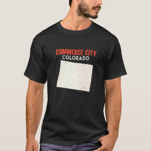 Commerce City Colorado USA State Travel Co T-shirt