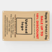 Commerce Saint Patrick Vente sur une bannière Brow (Horizontal)