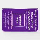 Commerce Saint Patrick Vente sur une bannière viol (Horizontal)