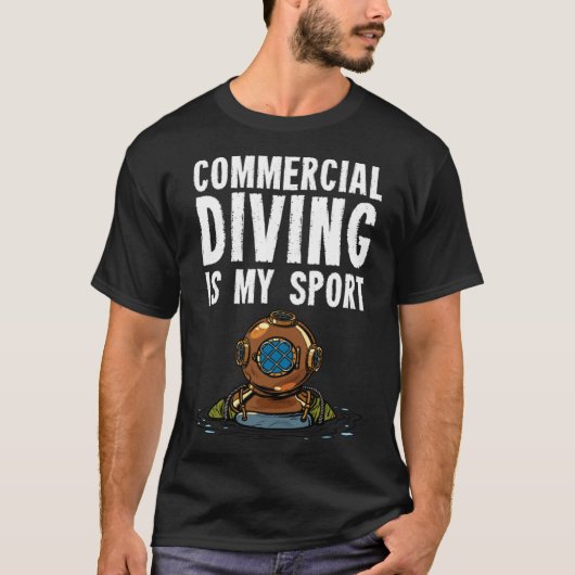 Commercial Diver Diving T-shirt (Voorkant)