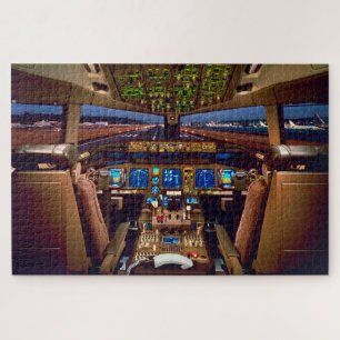 Commercial Jet Aircraft Cockpit Interior Legpuzzel