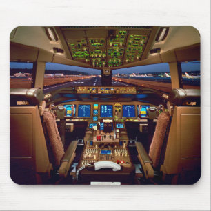 Commercial Jet Cockpit Muismat
