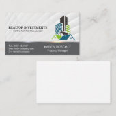 Commercieel residentieel vastgoed visitekaartje (Voorkant / Achterkant)
