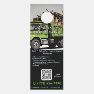 Commerciële afvalverwijdering deurhanger kantoor d