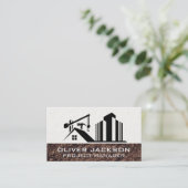 commerciële bouwplaats voor woningen visitekaartje (Staand voorkant)