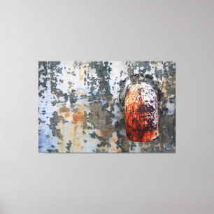Commerciële kunstwerken voor waterafvoer in stedel canvas afdruk