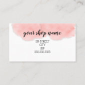 Commerciële loyaliteitskaartkorting aanbevelingskaartje (Achterkant)