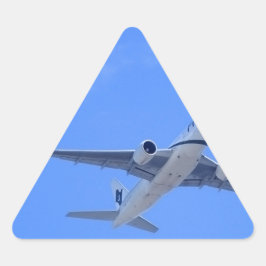 Commerciële luchtvaartmaatschappij driehoek sticker