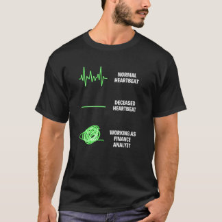 Commerciële taken van financieel analist t-shirt