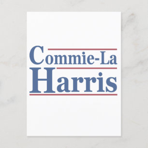 Commie-La Harris 2024 Funny Anti Kamala Harris Briefkaart