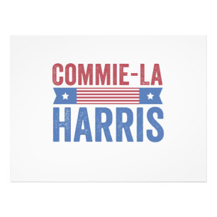 Commie-La Harris 2024 Funny Anti Kamala Harris Foto Afdruk