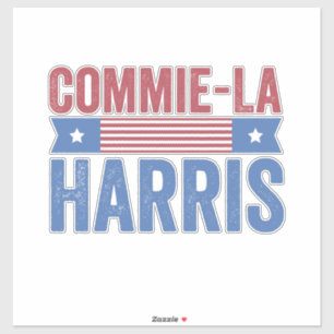 Commie-La Harris 2024 Funny Anti Kamala Harris Sticker