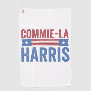 Commie-La Harris 2024 Grappig Anti Kamala Harris Golfhanddoek