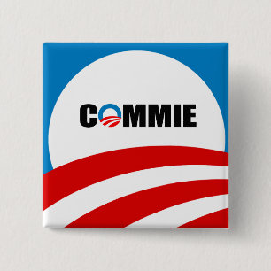 COMMIE VIERKANTE BUTTON 5,1 CM