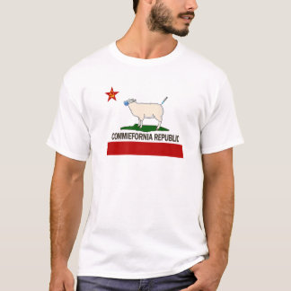 Commiefornia California State Flag Funny T-shirt
