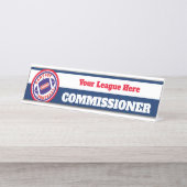 Commissaris Fantasy Football Bureau Naambordje (Voorkant)