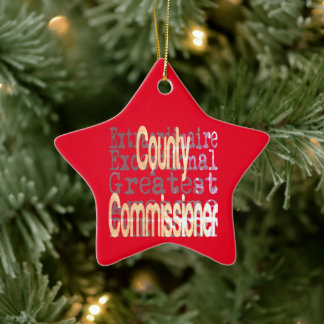Commissielid Extraordinaire Keramisch Ornament